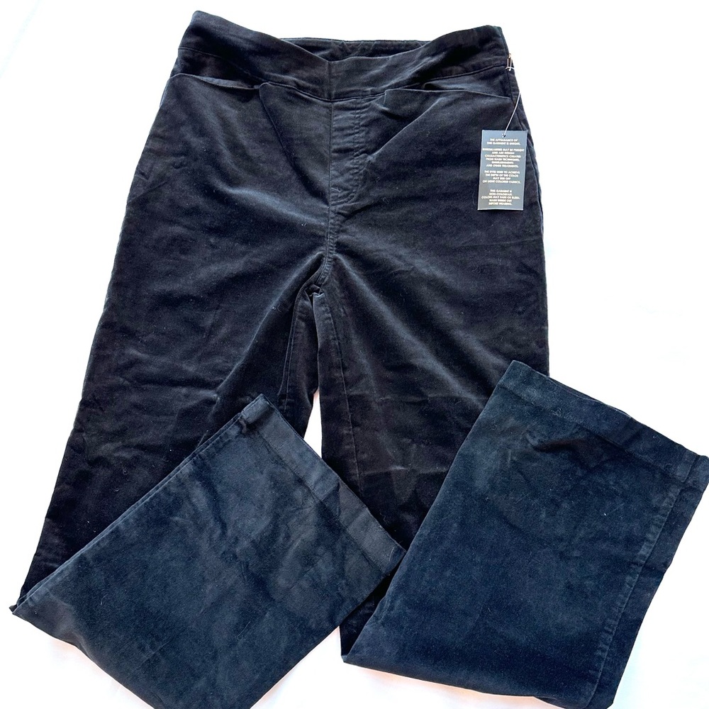 DG2 by‎ Diane Gilman HSN Black NWT Velvet Pull On Size 10 Pockets